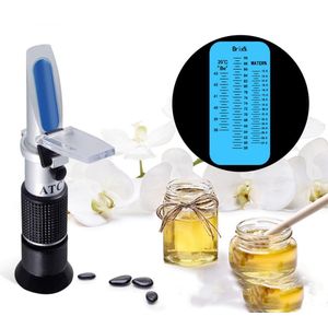 Logic box Optics Accurate Suger Content Brix Meter baume Degrees Moisture Measurement Refractometer (Hydrometer) for Honey/Jams/Marmalades/Malt/Maple Syrup Replaces Homebrew