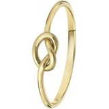 Lucardi - Dames Ring - Geelgoud - 14 Karaat - Knoop