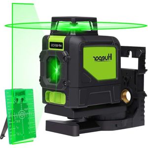 Kruislijnlaser 360 graden groen zelfnivellerend - 25m bereik - met pulsfunctie