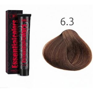 PostQuam Professional Essential Color 6.3 Donkerblond Goud – 60 ml – Set van 3 Stuks – Professionele Haarverf