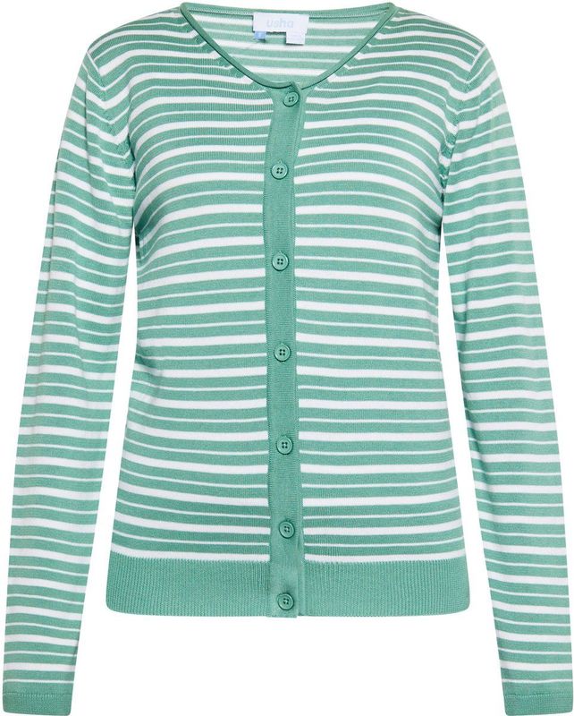 usha - Cardigan - Gestreept - V-hals - Lange Mouwen