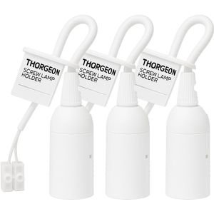 Thorgeon E14 Lamphouder - Verhuisfittingen - 230V - Wit - 3 stuks