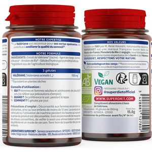 Superdiet Valeriaan Bio 45 Capsules