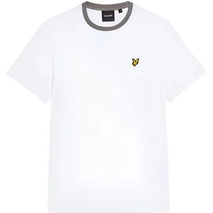 T-shirt met contrasterende halslijn Lyle & Scott