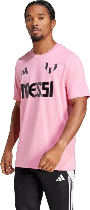 adidas - Performance Messi - T-shirt - Roze - Heren