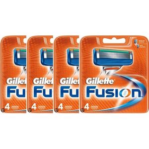 Gillette Fusion - 4 pakjes a 4 stuks - Scheermesjes