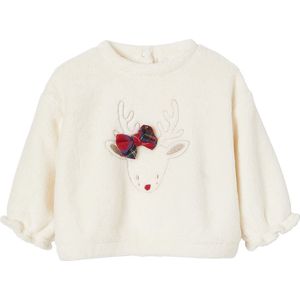 Vertbaudet - Babytrui - Imitatiebont - Rendierontwerp - Gouden Details