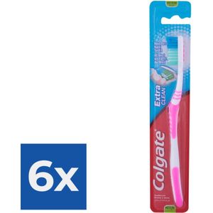 Colgate Extra Clean Medium Tandenborstel - Voordeelverpakking 6 stuks