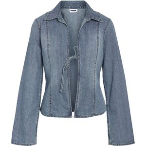 Noisy may Blouse Nmmaisy String Denim Shirt Bs03 27034953 Light Blue Denim Dames Maat - M