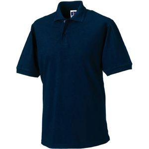 Men's Hardwearing Polycotton Poloshirt 'Russell' French Navy - M