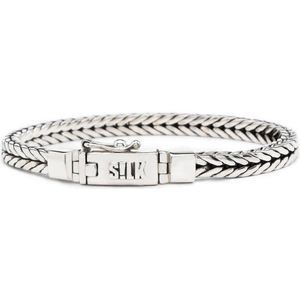 SILK Jewellery - Zilveren Armband - Chevron - 312.21 - Maat 21