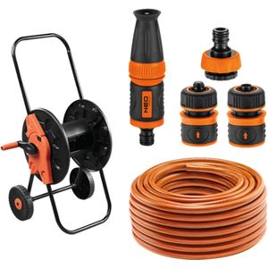 NEO Tuinslang set met wagen, slang 30 meter en spuit