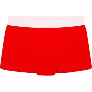 Meisjes shorts - 1 stuk - Zonder label en zijnaden - Rood - Maat: 98-104