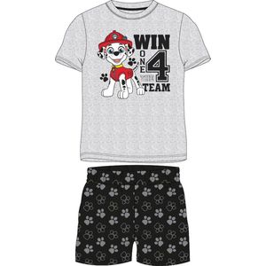 Paw Patrol Marshall shortama/pyjama katoen grijs/zwart maat 128
