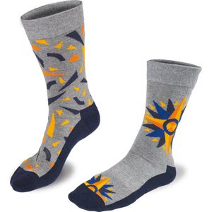 Alzheimer Socks - Kompas grijs - Wandelsokken (maat 35-38)