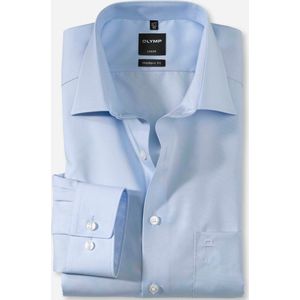 Olymp - Luxor Modern Fit - Overhemd - Blauw - Lange Mouw