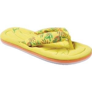 Reef Kids Pool Float Meisjes Slippers - Yellow Palm - Maat 31.32