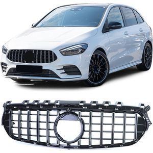 Mercedes B Klasse W247 Vanaf 2018 Sport Grill Hoogglans Zwart / Chrome Amg GT Look Panamericana