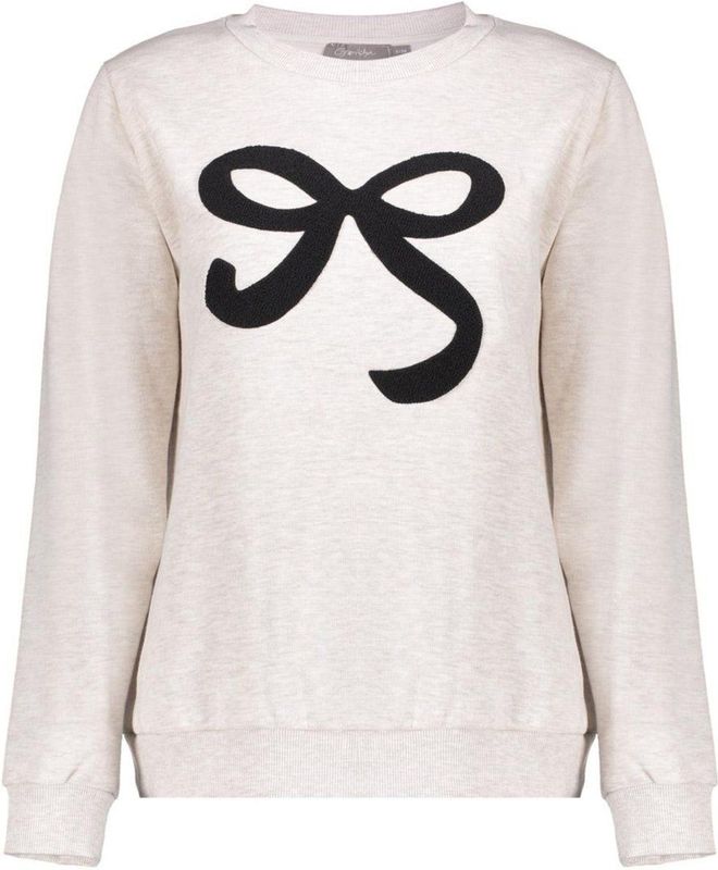 Geisha - 52587 - Trui - Beige Melange/Black - Dames