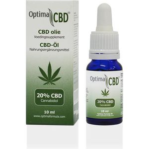 CBD olie 20%, Optima Formula, 100% Zuivere CBD olie, 10ml, Cannabidiol