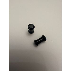 Piercing ear plug hoornvormig 2G 6.5 mm