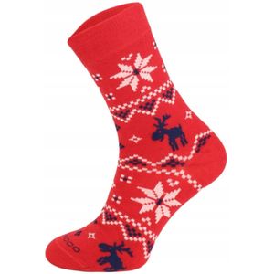 COMODO Nordic Merino Sokken - Warme Wollen Sokken met Scandinavisch Patroon (39-42)