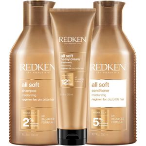 Redken - All Soft Shampoo + Conditioner + Masker - Voordeelset