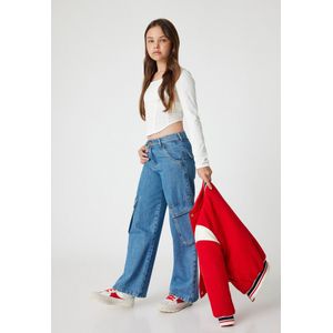Normale taille Brede pijpen Jeansbroek