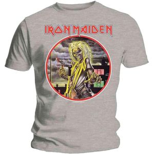 Iron Maiden - Killers Circle Heren T-shirt - M - Grijs