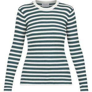 SISTERS POINT Huga-ls - Dames Trui - Pine/cream - Maat XS