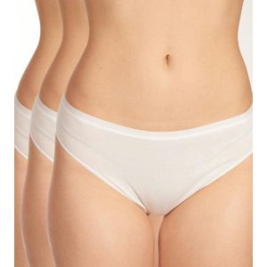 Schiesser Uncover Midi slip - 3 Pack 100 White - maat 36 (36) - Dames Volwassenen - Katoen/elastaan- 173946-100-36