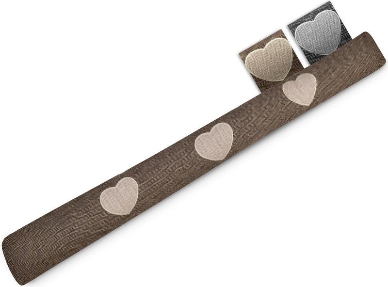 Beautissu Tochtstopper Deur Tuuli HR - 8 x 120 cm – Tochthond Bruin – Tochtkussen voor Deur en Ramen - Tochtrol