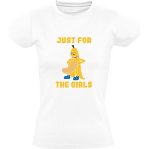 Just for the girls Dames T-shirt | banaan | vrucht | Valentijnsdag | vrijgezellenfeest | grappig