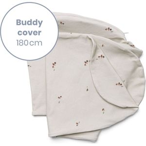 Doomoo Buddy Cover - Hoes voor Voedingskussen Buddy - Biologisch Katoen - 180 cm - Mushrooms