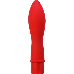 Mini Vibrator - Flash - Cloud nine - 10 Standen - Hypoallergeen silicone - Stille Motor - Batterij: AAA - Rood