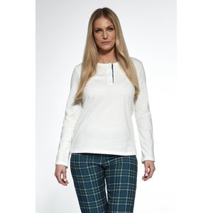 Cornette Katoenen Matching Pyjama Dames Volwassenen Lange Mouw Lange Broek Nelly 763/350 S