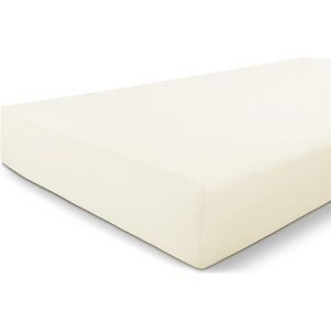 Byrklund Jersey Hoeslaken - Hoeslaken 140x200 - 100% Katoen - Off White