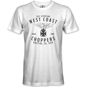 West Coast Choppers Herren T-Shirt Rennabteilung Tee White-4XL