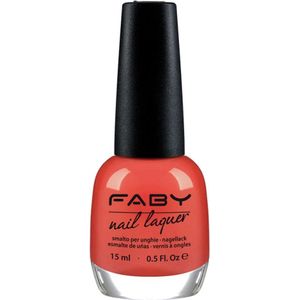 Faby Nagellak Lucky Coral Dames 15 Ml Vegan Koraalrood