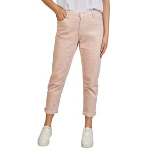 DENIMFY Dames Cord DFLisa tapered Beige S Volwassenen