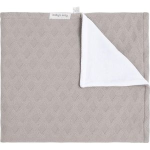 Baby's Only Gebreide ledikantdeken chenille - Baby deken Reef - Dekentje voor jongens en meisjes - 1.3 TOG - 100x135 cm - Urban Taupe - 100% ecologisch katoen