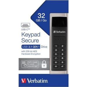 Verbatim Keypad Secure 49427 USB-stick 32 GB USB 3.2 Gen 1 (USB 3.0) Zwart