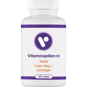 Vitaminepillen.nl | Zwangerschaps multi/formule | Vcaps | 60 stuks | Gratis verzending | Speciaal voor vrouwen: zwangerschapswens, zwangere vrouwen en zij die borstvoeding geven.