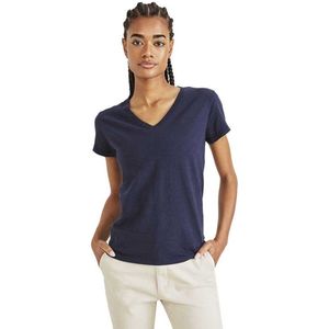 Dockers - A1759 - T-shirt - Blauw - Korte Mouwen - V-hals