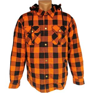 Lumberjack Motorjas Oranje inclusief (uitneembare) protectie. Maat S