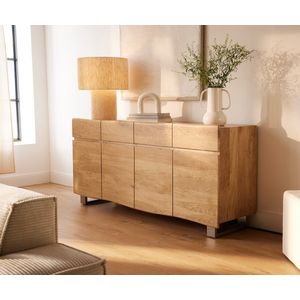 Dressoir Live-Edge 172 cm acacia natuur 4 deuren 4 laden (zonder poten)