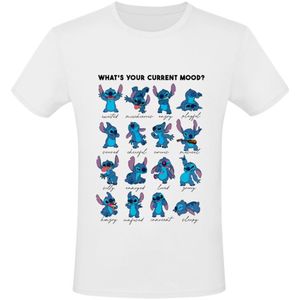 Lilo & Stitch Stitch - What's Your Current Mood T-shirt wit S