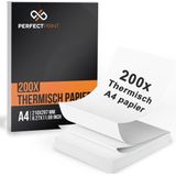 PerfectPrint 200x Thermische Printer A4 Printpapier - 200 Vellen - A4 Papier voor Mini Printer - Thermal Printer - Draagbare Pocket Printer