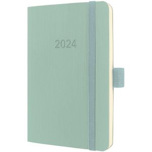 Sigel agenda 2024 - Conceptum - A6 - softcover - 2 pagina's / 1 week - mint groen - SI-C2439