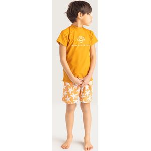 Swim Essentials UV Zwemshirt Unisex - Korte mouw - Geel - Maat 62/68